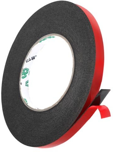 Doppelseitiges Klebeband Extra Stark, Montageklebeband Outdoor (10m×10mm) | Wasserdicht und Hochtemperaturbeständig Schaumstoffband für Wand, Auto, LED Streifen Leuchten, Heimdekoration und Bürodekor
