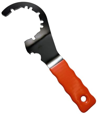 MotiveTech Clé à Bonde pour Lavabo, Clé Universelle pour Vidange d'Évier en Acier, Facile à Utiliser, pour Desserrer et Resserrer Écrous, Accessoire de Plomberie pour Cuisine et Salle de Bain