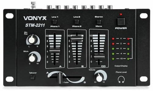 Vonyx STM-2211B 4-Kanal-Mischpult