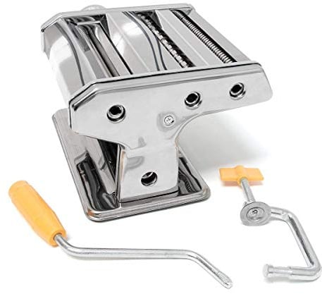 quantio TOP Nudelmaschine Pastamaschine Pasta Stahl verchromt