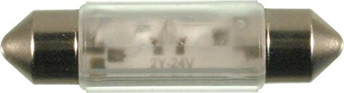 S+H LED Soffitte 11x39mm 24 Volt AC/DC rot 2 Chip mit Brückengleichrichter