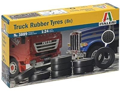 Italeri 3889 - Truck Rubber Tyres ( (8 Pcs) Model Kit Scala 1:24