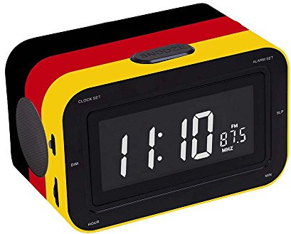 BigBen - AU328325 - Radiowecker RR30 - Deutschland in Schwarz