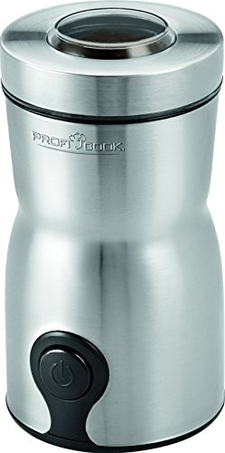 PC-KSW 1093 Kaffeemühle mit Schlagwerk, Edelstahlgehäuse, Sicherheitsschaltung, Edelstahldeckel mit Sichtfenster, 160 W