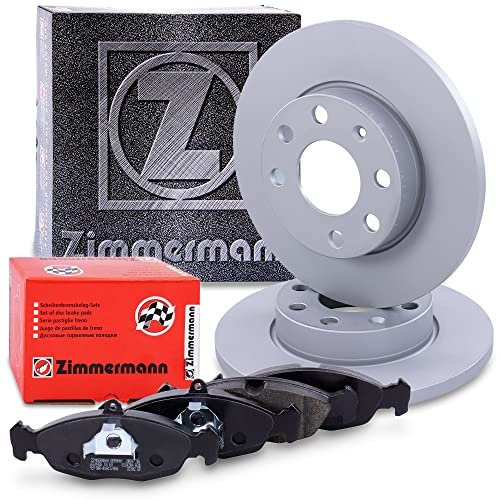 ZIMMERMANN Bremsenset Vorderachse inkl. Bremsscheiben Voll Ø 236 mm + Bremsbeläge vorne Kompatibel mit OPEL ASTRA F, CORSA A, CORSA B, VECTRA A (J89), VECTRA A CC (J89)
