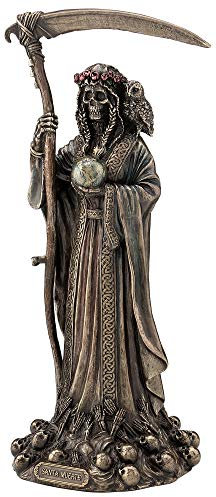 Santa Muerte Antik Bronze Finish Sensenmann Statue