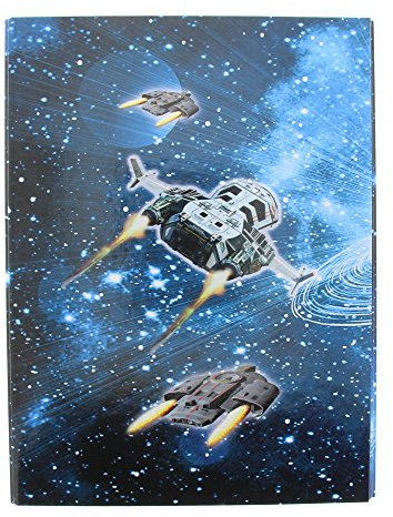 goldbuch Heftbox, Raumschiff, DIN A4, Laminierter Kunstdruck, Dunkelblau/Schwarz, 39570