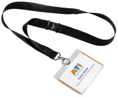 Durable Namensschild (60 x 90 mm, mit Textilband) 5 Stück, 860001