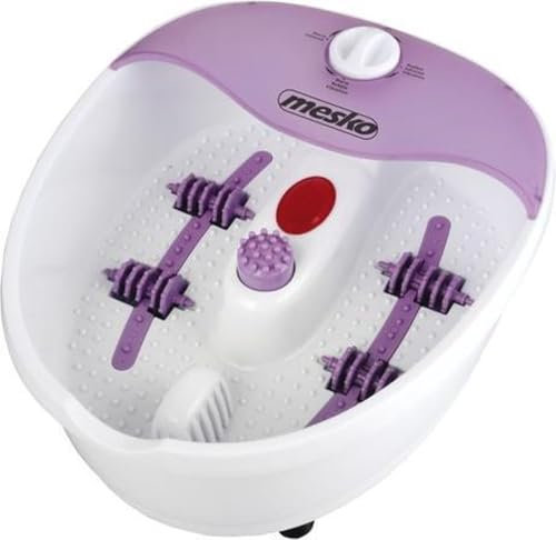 MESKO MS-2152 Masajeador de Pies con Agua, masaje de Burbujas y por Vibración, Control de Temperatura por Infrarrojos, Cepillos intercambiables, 75W