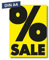 Pokornys – 10x DIN A4 Werbeplakat “SALE%” als Kundenstopper für diverse Ladengeschäfte I Werbeschild/Aufsteller für Aktionsartikel & reduzierte Ware I Rabatt Plakat in Gelb/Schwarz