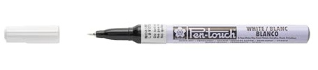 SAKURA Pen-Touch Extra Fine Weiß Marker - Pigmenttinte, permanent - 0,7 mm Feder - vielseitig einsetzbar - ideal für industrielle Anwendungen und kreative Projekte