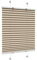 Victoria M. Easyfix Plissee Faltrollo ohne Bohren Plisseeanlage Klemmfix mit Klemmträger für Fenster und Türen, Größe: 60 x 200 cm, Farbe: Beige