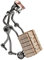 STEEMO Schraubenmännchen Transport Sackkarre Sepditeur Chauffeuer Logistiker Geschenk - Metall-Kunst Deko Geschenkidee, Stahl, grau 15x5x16 cm