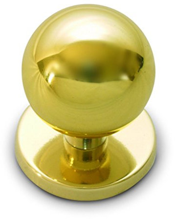 Anzapack 812460J - Pomo Para Puerta De Entrada Esfera En Laton Dorado