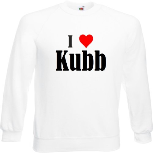 Reifen-Markt Sweatshirt I Love Kubb Größe XL Farbe Weiss Druck Schwarz