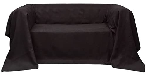 vidaXL Tagesdecke Decke Plaid Sessel Sofaüberwurf Wildlederoptik 210 x 280 cm