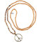 KELITCH Classic Peace Anhänger Halskette Love Hippie Frosted Crystal Beaded Halsketten (Holz)