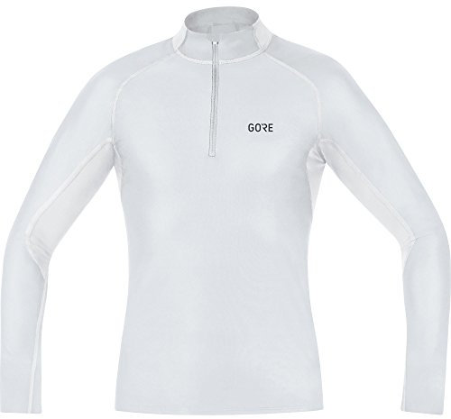 GOREWEAR M GORE® WINDSTOPPER® Base Layer Thermo Stehkragenshirt, Light Grey/White, XXL
