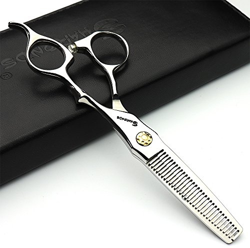 6Zoll Frisur Studio Modeling Schere Friseur Profi Haarschere JAPAN 440 C-Stahl Werkzeuge + Effilierschere