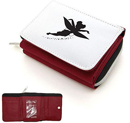 Mygoodprice Portefeuille à rabat porte-monnaie fée 4 Rouge