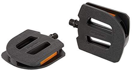 ergotec Unisex – Erwachsene EP-S Kunststoffpedal, Schwarz, Einheitsgröße