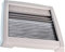 MPK Cadre intérieur Double Store plissé occultant pour Camping, moustiquaire Cadre Caravane moustiquaire Blanc