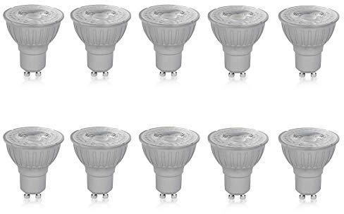 Megaman GU10 Reflector Dimmable LED Lamp, 5 Watt, 2800K Colour Temperature, Warm White 10 Packs