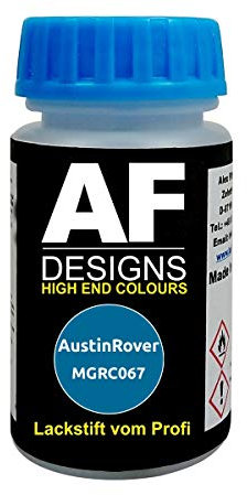 Lackstift für AustinRover MGRC067 Oxygen Blue Metallic schnelltrocknend Tupflack Autolack