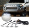 Sidaqi 12W 4-LED White LED Grille Warning Lights 12V Daytime Running Lights DRL for Car SUV Fo-rd F-150 Raptor 2014-2020 Waterproof Front Grill Light Bumper Cover Lamp with Harness