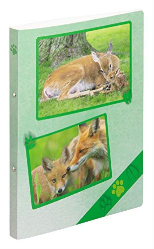 PAGNA 20904-15 Ringbuch A4 16mm PP Waldtiere 2-Ring-Mechanik