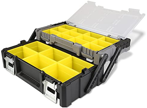 Olympia Tools Tragbarer freischwingender Werkzeugkasten, Kunststoff, 45,7 cm