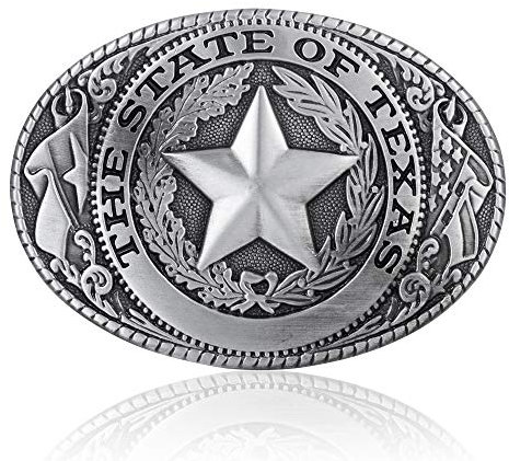 KDG Western Cowboy Gürtelschnallen Männer Vintage Neuheit Große handgefertigte Gürtelschnalle…, 3-Guxi Texas Star, Einheitsgröße