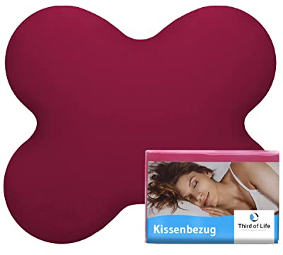 Kissenbezug Himbeer-rot Einzelpack, ideal für Seitenschläfer-Kissen ACAMAR