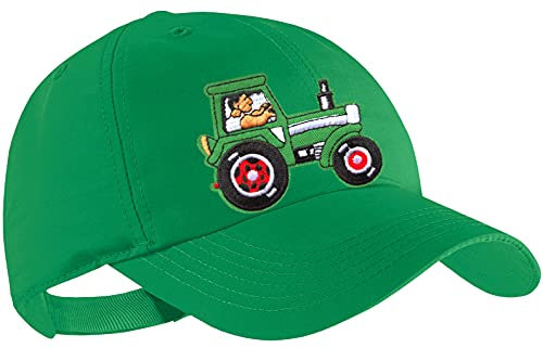 Blackshirt Company Traktor Schildmütze Kinder Base Cap Grüner Schlepper Farbe Gras Grün