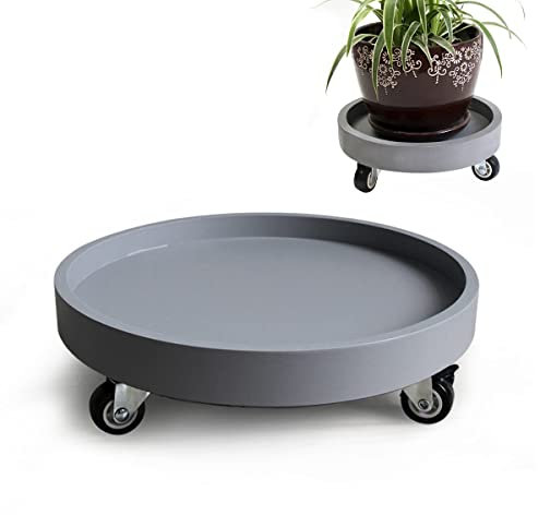 YXCKG Pflanzen-Caddy 30cm 40cm 50cm 60cm Pflanzenroller Topfpflanzenständer Aus Kunststoff Mit Rollen Runder Blumentopfständer Auf Rollenwagen Verwendung Für Indoor Outdoor