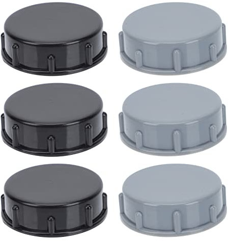 Cabilock Set of 6 Plastic Drainer Caps Kitchen Drain Pipe Cap End Covers Sewer Pipe Pool Drain Covers Easy to Fit Plastic Material
