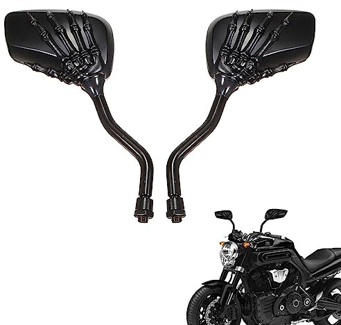 AULESSE 1 Pair Left Right Universal Motorcycle Rear View Mirrors,