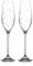 DIAMANTE Swarovski Lot de 2 flûtes à champagne Prosecco – Angelina ornées de cristaux Swarovski