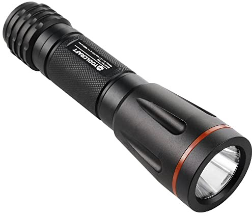 TOOLCRAFT T120 LED Handlampe mit Gürtelclip, mit Stroboskopmodus batteriebetrieben 250 lm 122 g