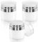 3 Stück Airless Pumpe Tiegel 50ml/50g, Creme Pumpspender Leer, Nachfüllbar Pump Behälter, Vakuum Kosmetikbehälter Nachfüllbare Airless Lotion Jar mit Deckel für Reisen
