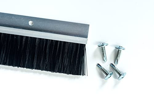 Bürstendichtung Alu-h-Profil mit Löcher Fensterdichtung Fliegendichtung- 90cm
