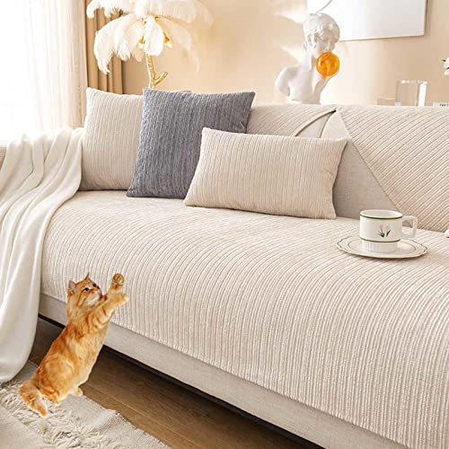 MTHGH Sofabezug Antirutsch,Anti Slip Sofa Cushion,sofaschutz Wasserdicht L Form,sofaschutz Katze Sofaschoner,Couch Bezug Ecksofa Schmutzabweisend Sofaschutz Hund Kratzschutz Katze,A-70x210cm