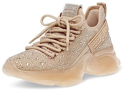 Steve Madden Damen Maxima Sneaker, Blush Multi Strass, 39 EU