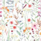 CRE8TIVE Papier Peint Feuillage Blanc Papier Autocollant Vintage 61cm x 300cm Papier Peint Chambre Papier Peint Adhesif Mural Papier Peint Fleuri Papier Adhesif pour Meuble Papier Peint Salon Vinyle