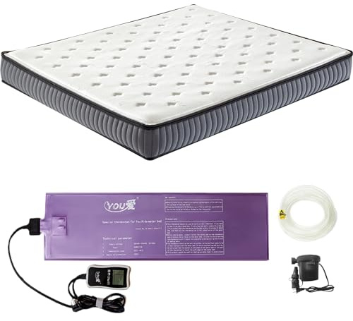 Weiches PVC-Wasserbett mit intelligenten Thermostaten, faltbar, langlebig, für ältere Menschen, Kinder und Erwachsene, Kingsize-Größe 76 x 80 cm, mittelgroß