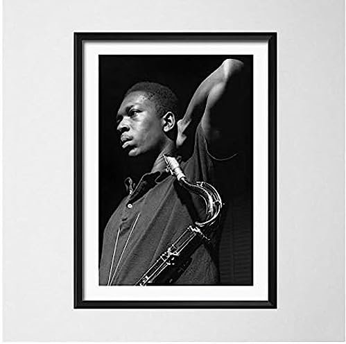BOBSLA Poster Póster De Cantante De Música De Jazz De John Coltrane, Imágenes De Retrato, Pintura En Lienzo, Carteles E Impresiones, Decoración Del Hogar 50X70Cm Sin Marco