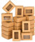 ewtshop® 30 Streichholzschachteln blanko aus Kraftpapier mit Sichtfenster, Mini Geschenkschachteln Geschenkboxen für Geschenke und kreative Bastelarbeiten