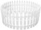 24pcs Mini Clôture Noël en plastique Blanc pour Arbre De Noël Clôture Palissade décoratives pour sapin de Noël Pelouse (10x30cm, blanc)