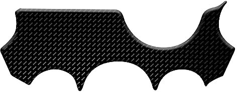 ADESIVO RESINATO EFFETTO 3D, PER MOTO COMPATIBILE CON MOTO GUZZI STONE V7 850 (NERO, PROTEZIONE FORCELLA)