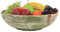 Radicaln Marmor-Obstschale, 25,4 cm, grüner Onyx, handgefertigt, Obstschale für Küchentheke, dekorative Schüssel für Esstisch, Couchtisch, Tafelaufsatz, Bananenhalter, Heimdekor-Akzent und